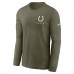 Футболка с длинным рукавом Indianapolis Colts Nike Olive 2025 Salute to Service Sideline