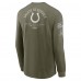 Футболка с длинным рукавом Indianapolis Colts Nike Olive 2025 Salute to Service Sideline