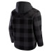 Толстовка Baltimore Ravens Fanatics Black Oversized Elements Plaid Polar Fleece Quarter-Zip
