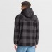 Cincinnati Bengals Fanatics Black Elements Plaid Polar Fleece Quarter-Zip Hoodie