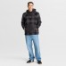 Cincinnati Bengals Fanatics Black Elements Plaid Polar Fleece Quarter-Zip Hoodie