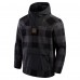Cincinnati Bengals Fanatics Black Elements Plaid Polar Fleece Quarter-Zip Hoodie