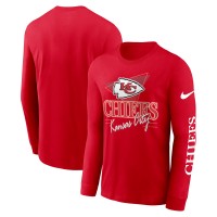 Kansas City Chiefs Nike Red Rewind Long Sleeve T-Shirt