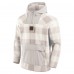 New York Giants Fanatics Gray Elements Plaid Polar Fleece Quarter-Zip Hoodie