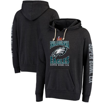 Толстовка Philadelphia Eagles Majestic Threads Super Bowl LIX - Black