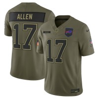 Игровая джерси Buffalo Bills Josh Allen Nike Olive 2025 Salute to Service Limited