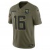 Игровая джерси Jacksonville Jaguars Trevor Lawrence Nike Olive 2025 Salute to Service Limited