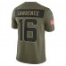 Игровая джерси Jacksonville Jaguars Trevor Lawrence Nike Olive 2025 Salute to Service Limited