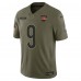 Игровая джерси Cincinnati Bengals Joe Burrow Nike Olive 2025 Salute to Service Limited