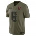 Игровая джерси Tampa Bay Buccaneers Baker Mayfield Nike Olive 2025 Salute to Service Limited