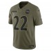 Игровая джерси Baltimore Ravens Derrick Henry Nike Olive 2025 Salute to Service Limited
