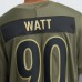 Игровая джерси Pittsburgh Steelers T.J. Watt Nike Olive 2025 Salute to Service Limited