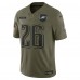 Игровая джерси Philadelphia Eagles Saquon Barkley Nike Olive 2025 Salute to Service Limited