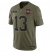 Игровая джерси San Francisco 49ers Brock Purdy Nike Olive 2025 Salute to Service Limited