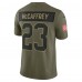 Игровая джерси San Francisco 49ers Christian McCaffrey Nike Olive 2025 Salute to Service Limited