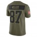 Игровая джерси Kansas City Chiefs Travis Kelce Nike Olive 2025 Salute to Service Limited