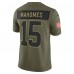 Игровая джерси Kansas City Chiefs Patrick Mahomes Nike Olive 2025 Salute to Service Limited