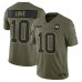 Игровая джерси Green Bay Packers Jordan Love Nike Olive 2025 Salute to Service Limited