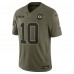 Игровая джерси Green Bay Packers Jordan Love Nike Olive 2025 Salute to Service Limited