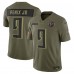 Игровая джерси Atlanta Falcons Michael Penix Jr. Nike Olive 2025 Salute to Service Limited