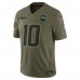 Игровая джерси Los Angeles Chargers Justin Herbert Nike Olive 2025 Salute to Service Limited