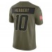 Игровая джерси Los Angeles Chargers Justin Herbert Nike Olive 2025 Salute to Service Limited