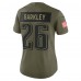 Игровая джерси Женская Philadelphia Eagles Saquon Barkley Nike Olive 2025 Salute to Service Limited
