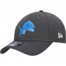 Бейсболка Detroit Lions New Era Charcoal Primary Logo 39THIRTY