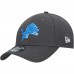 Бейсболка Detroit Lions New Era Charcoal Primary Logo 39THIRTY