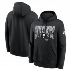 Pittsburgh Steelers Nike Black Full Blitz Club Fleece Pullover Hoodie