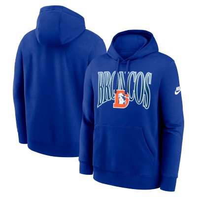 Толстовка Denver Broncos Nike Royal Full Blitz Club Fleece