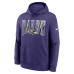 Толстовка Baltimore Ravens Nike Purple Full Blitz Club Fleece