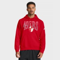 San Francisco 49ers Nike Scarlet Full Blitz Club Fleece Pullover Hoodie