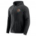 Cincinnati Bengals J. Palmer Dark Heather Gray Players Lounge Tri-Blend Full-Zip Hoodie