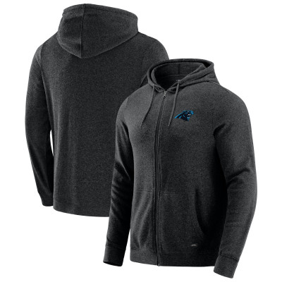 Толстовка Carolina Panthers J. Palmer Dark Heather Gray Players Lounge Tri-Blend Full-Zip