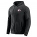 Kansas City Chiefs J. Palmer Dark Heather Gray Players Lounge Tri-Blend Full-Zip Hoodie