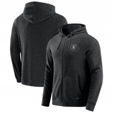 Las Vegas Raiders J. Palmer Dark Heather Gray Players Lounge Tri-Blend Full-Zip Hoodie