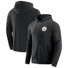 Pittsburgh Steelers J. Palmer Dark Heather Gray Players Lounge Tri-Blend Full-Zip Hoodie