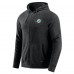Miami Dolphins J. Palmer Dark Heather Gray Players Lounge Tri-Blend Full-Zip Hoodie