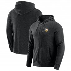 Minnesota Vikings J. Palmer Dark Heather Gray Players Lounge Tri-Blend Full-Zip Hoodie