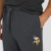 Minnesota Vikings J. Palmer Dark Heather Gray Players Lounge Tri-Blend Joggers