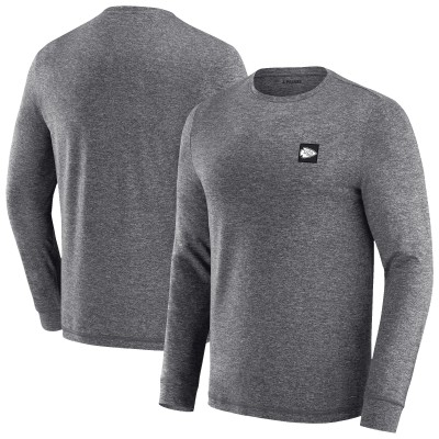 Kansas City Chiefs J. Palmer Heather Black Four Down Long Sleeve T-Shirt