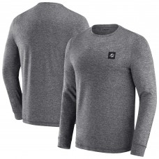 Miami Dolphins J. Palmer Heather Black Four Down Long Sleeve T-Shirt