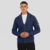 New England Patriots J. Palmer Navy The Playmaker Cardigan Raglan Sweater