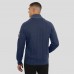 New England Patriots J. Palmer Navy The Playmaker Cardigan Raglan Sweater