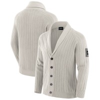 New York Jets J. Palmer Gray The Playmaker Cardigan Raglan Sweater