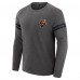 Cincinnati Bengals J. Palmer Dark Heather Gray Players Lounge Raglan Tri-Blend Sweatshirt