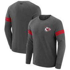 Kansas City Chiefs J. Palmer Dark Heather Gray Players Lounge Raglan Tri-Blend Sweatshirt