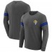 Los Angeles Rams J. Palmer Players Lounge Raglan Tri-Blend Sweatshirt - Dark Heather Gray