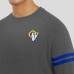 Los Angeles Rams J. Palmer Players Lounge Raglan Tri-Blend Sweatshirt - Dark Heather Gray
